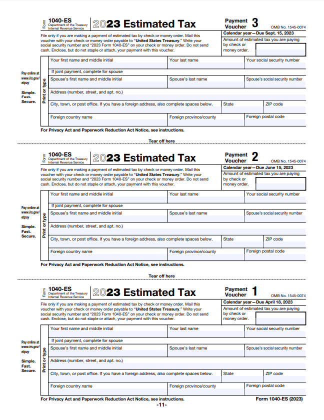 What is IRS Form 1040ES?