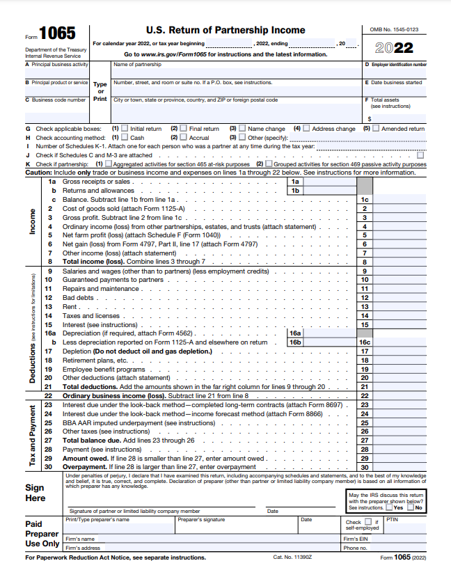 What is IRS Form 1065?