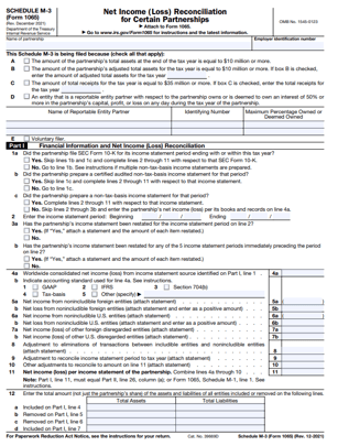 What is IRS Form 1065 Schedule M-3?