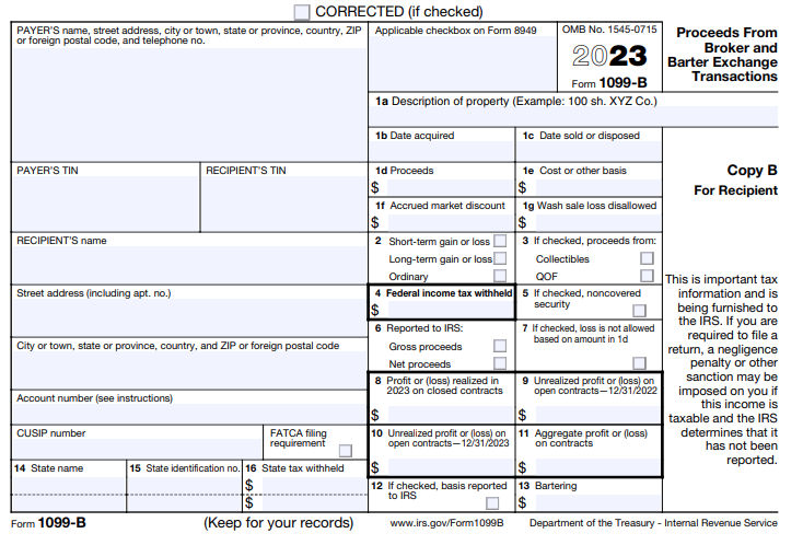 What Is IRS Form 1099-B?