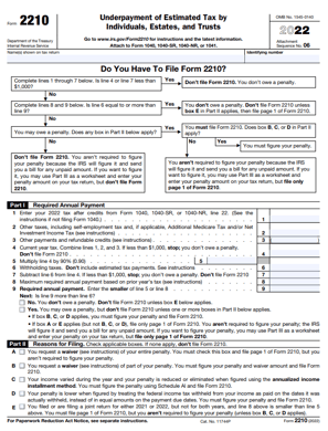 What Is Irs Form 2210?