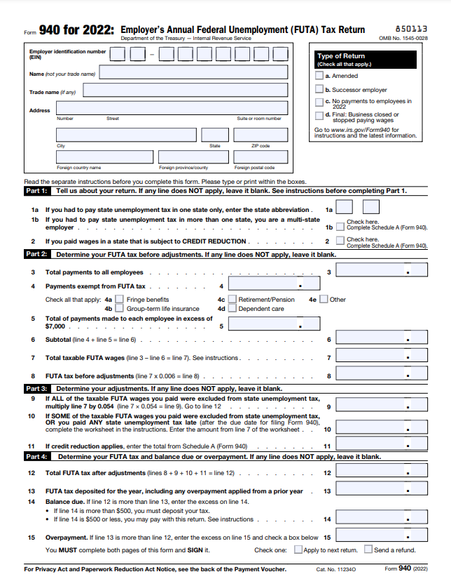 What is IRS Form 940?